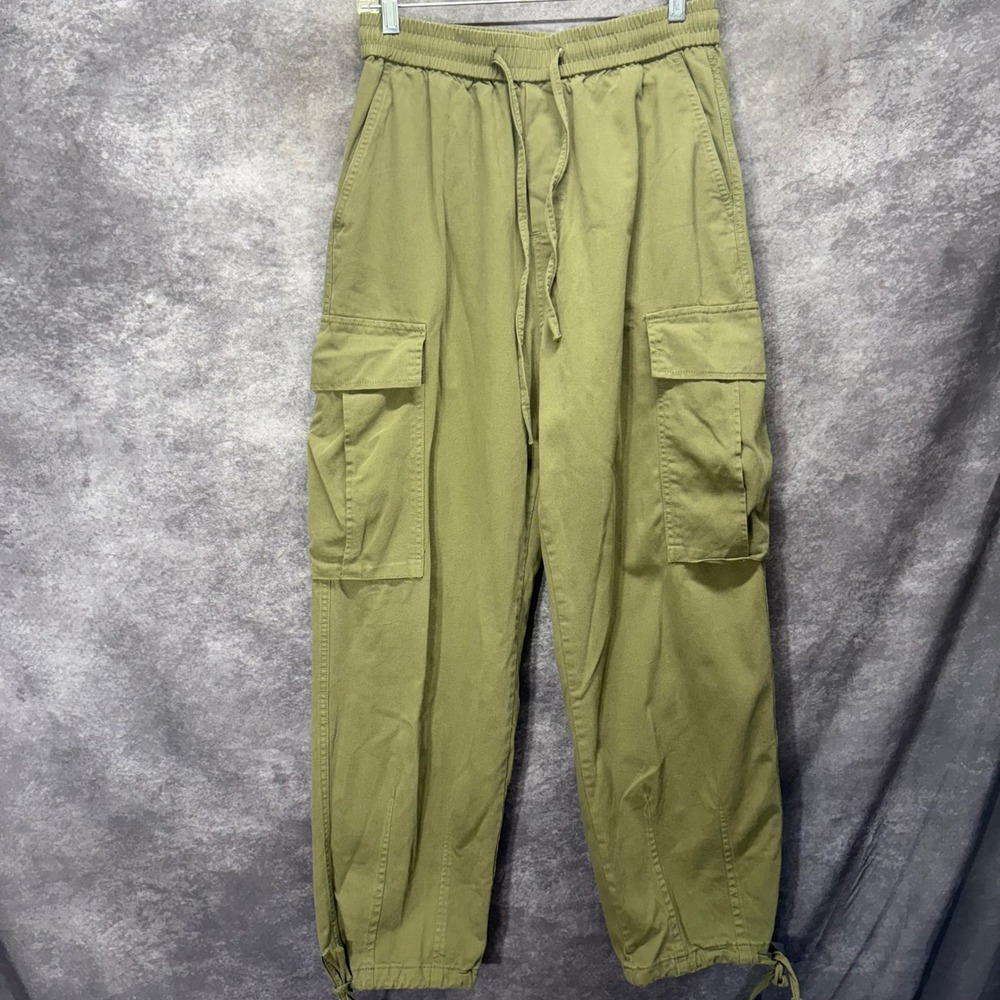 Aelfric Eden Olive Green Cargo Pants Size M Streetwear Relaxed Fit Gorpcore